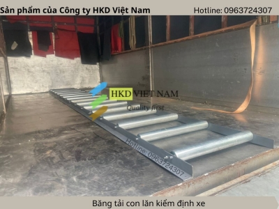 Băng tải tải con lăn đăng kiểm xe