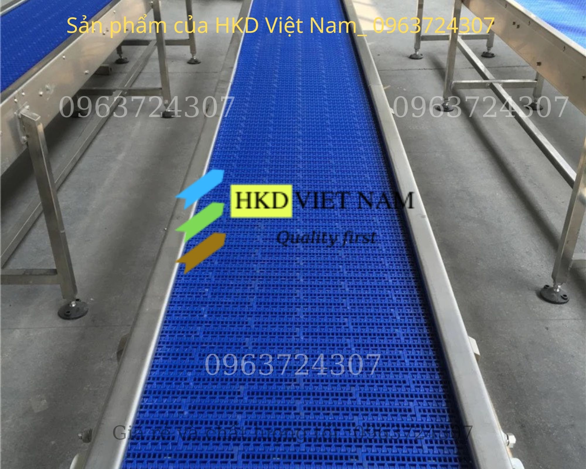 băng tải sơ chế tôm cá