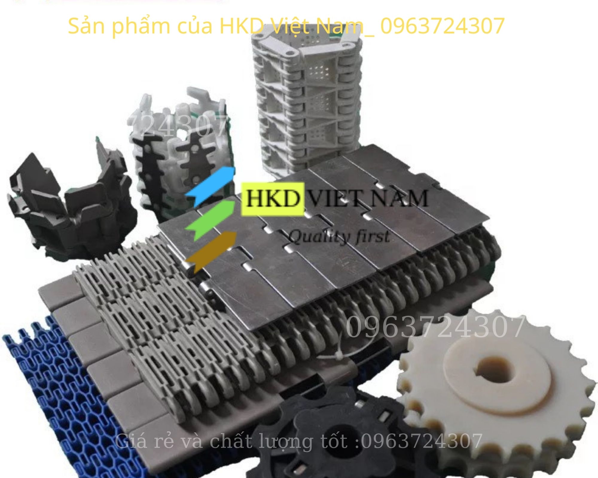 các loại xích nhựa cho băng tải